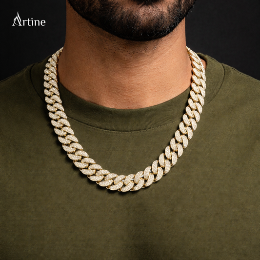 Heavy Iced Cuban Link Chain Necklace | 925 Sterling Silver Luxury Jewelry