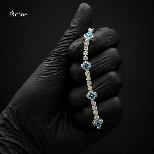 Sky Blue Halo Spark Bracelet