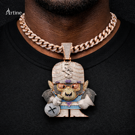 Iced Saint Money King Pendant