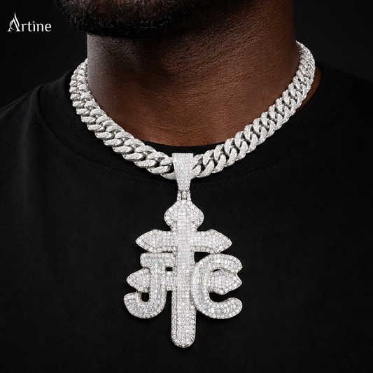 Bloom Iced Monogram Pendant