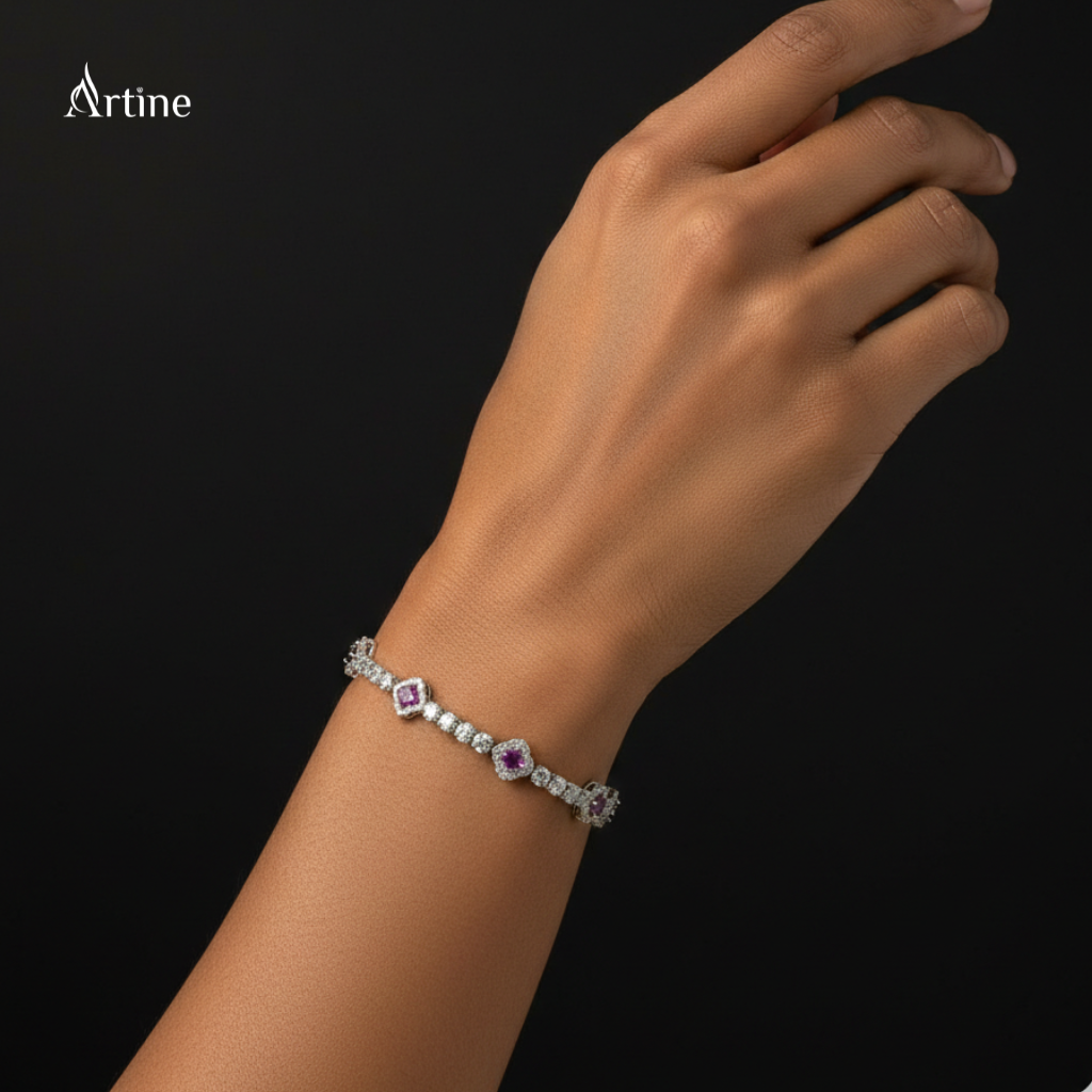 Rose Radiance Halo Bracelet