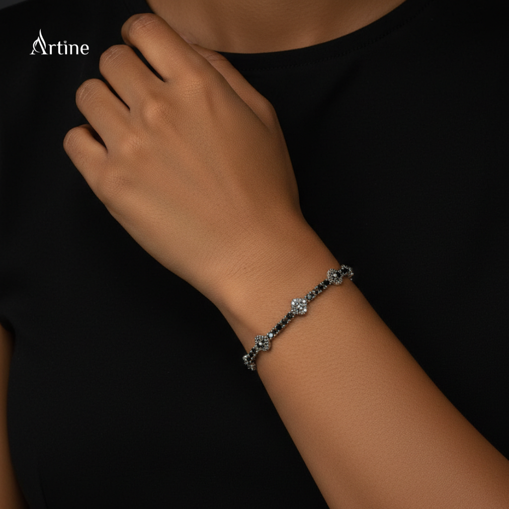 Midnight Noir Halo Bracelet