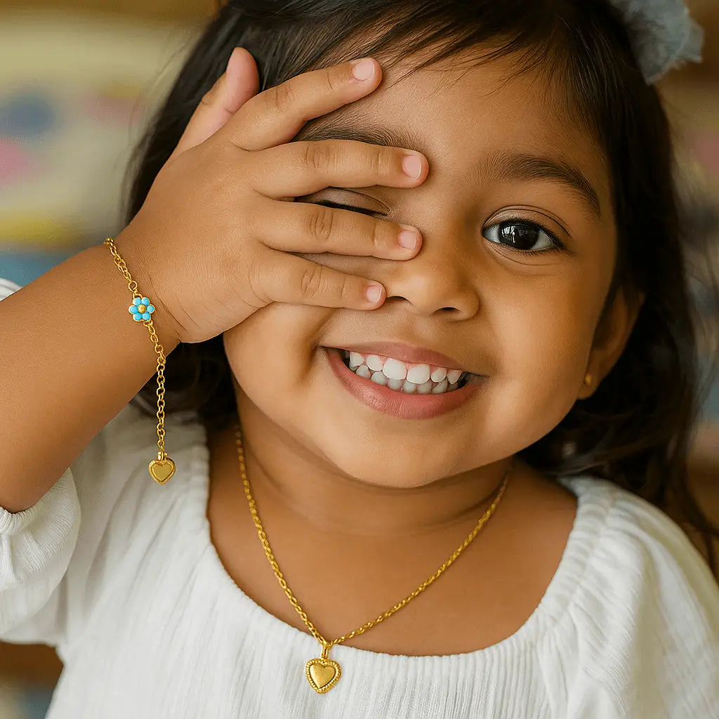 Safe, lightweight, and charming 925 silver jewelry specially designed for children.