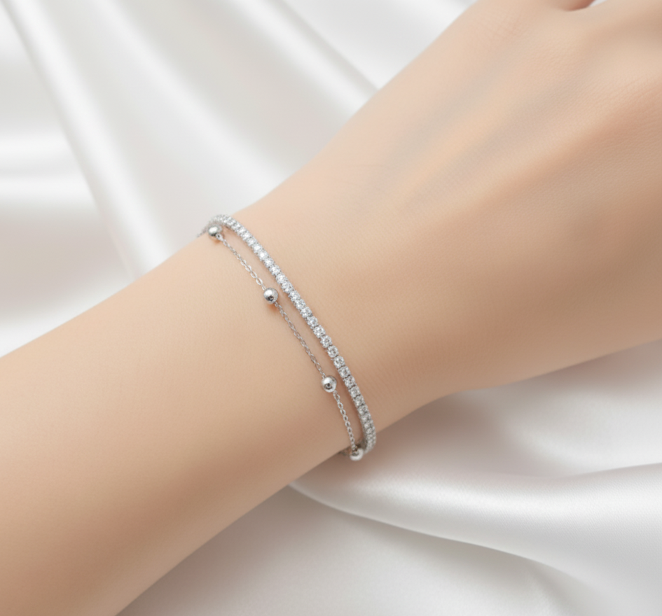 Casual Wear Silver Bracelet