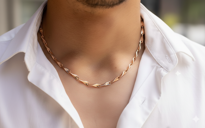 Elongated Duo Tone Chain