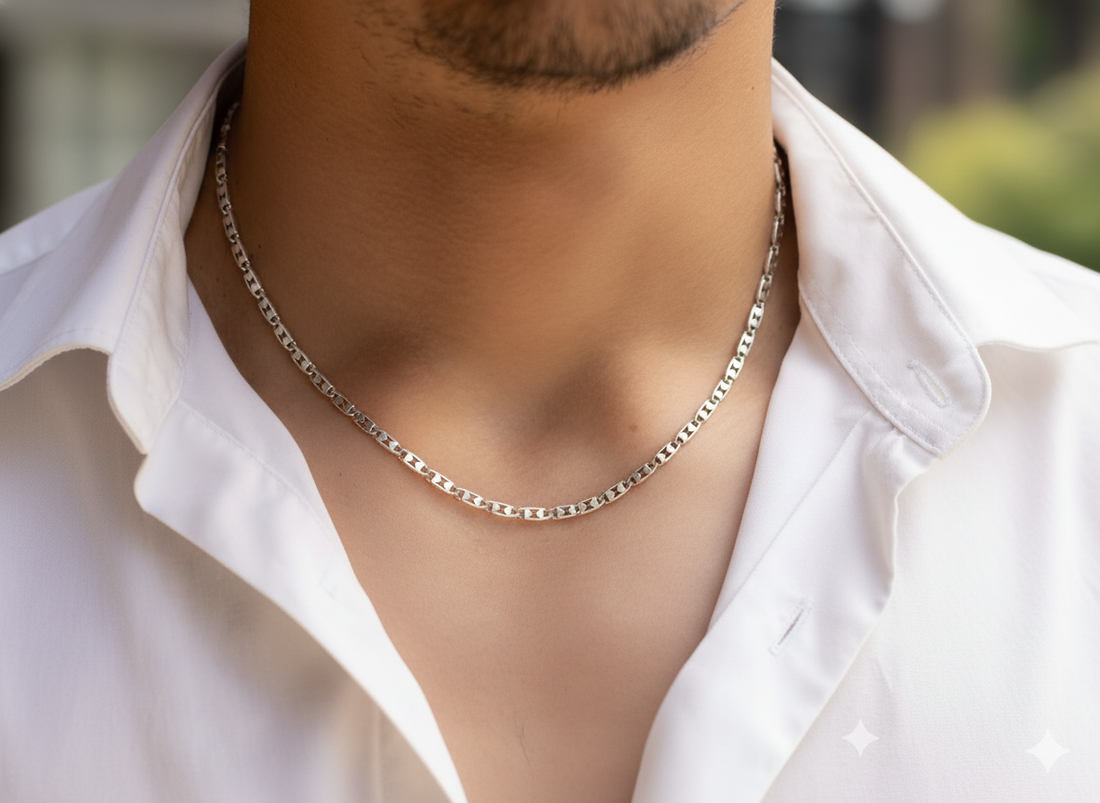 Figaro Link Silver Chain