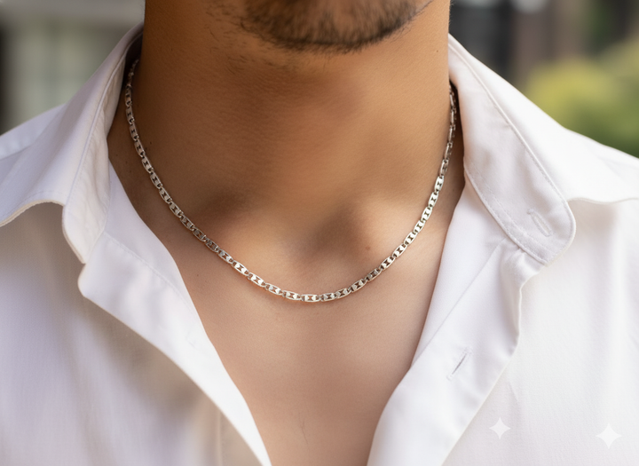 Figaro Link Silver Chain