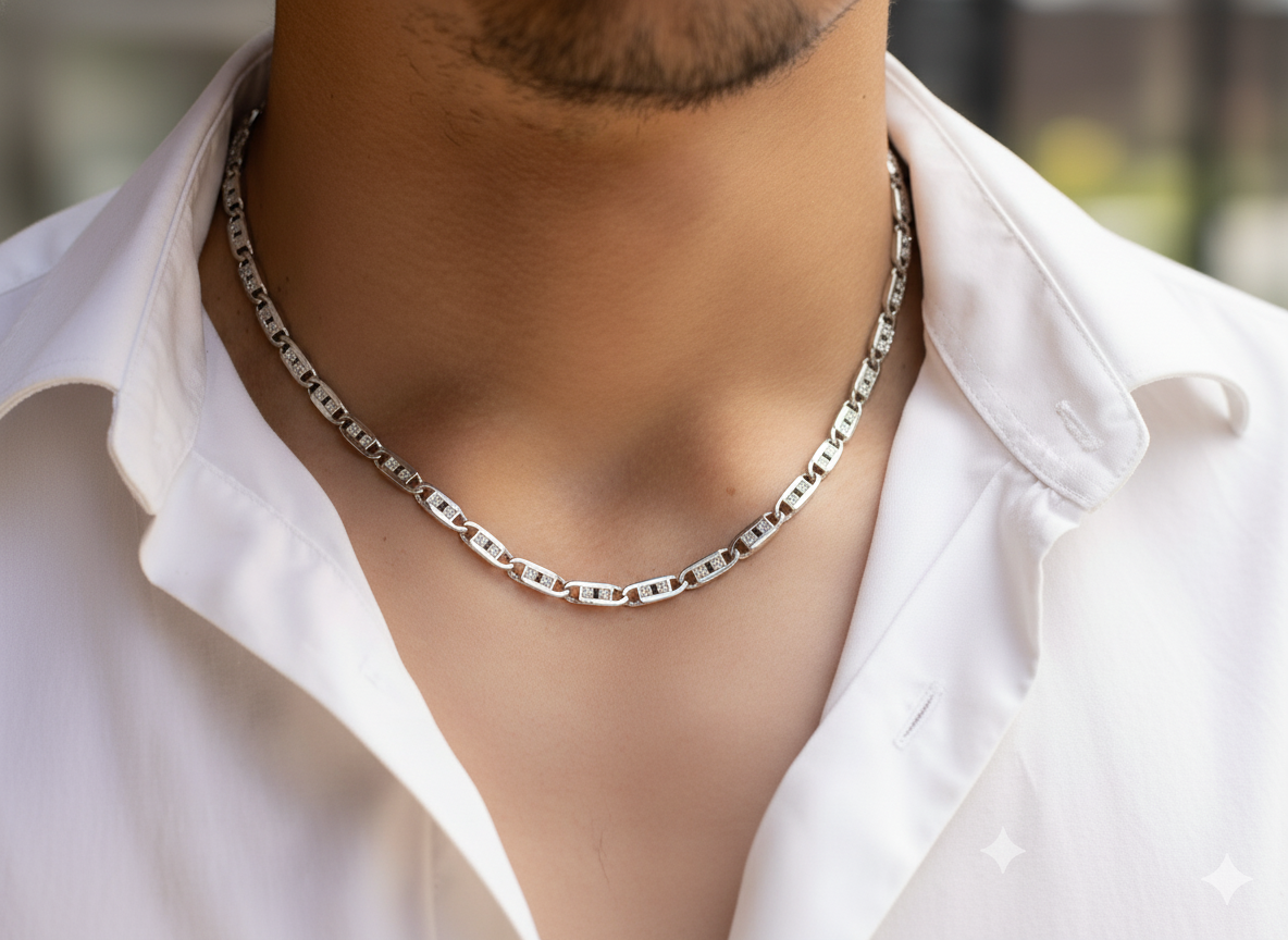 Box Link Silver Chain