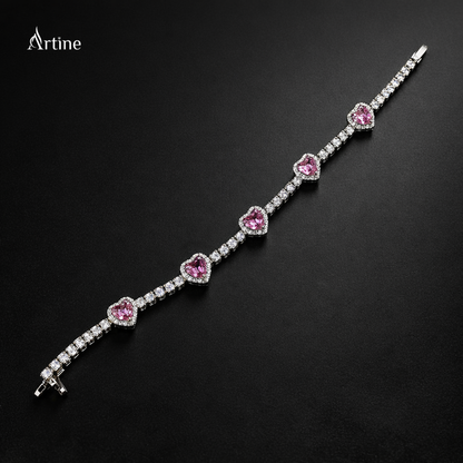 Blush Heart Halo Bracelet