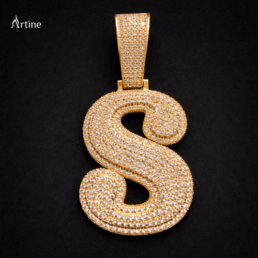 Serpent Majesty Iced “S” Pendant