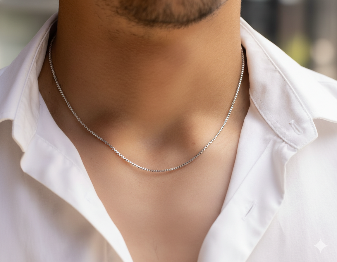 Slim Silver Chain