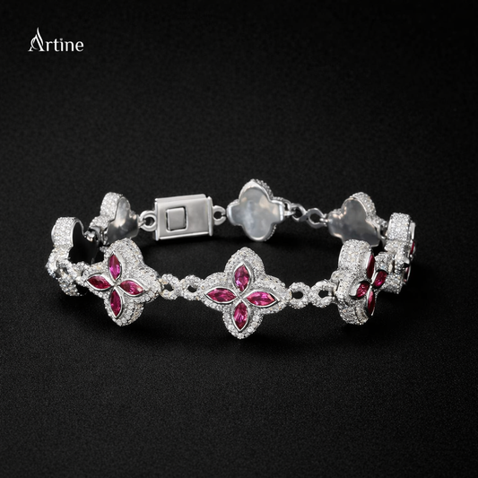 Ruby Petal Luxe Bracelet