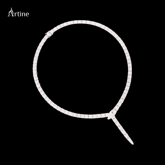 Iced Y-Drop Diamond Tennis Necklace | 925 Sterling Silver Luxury Jewelry