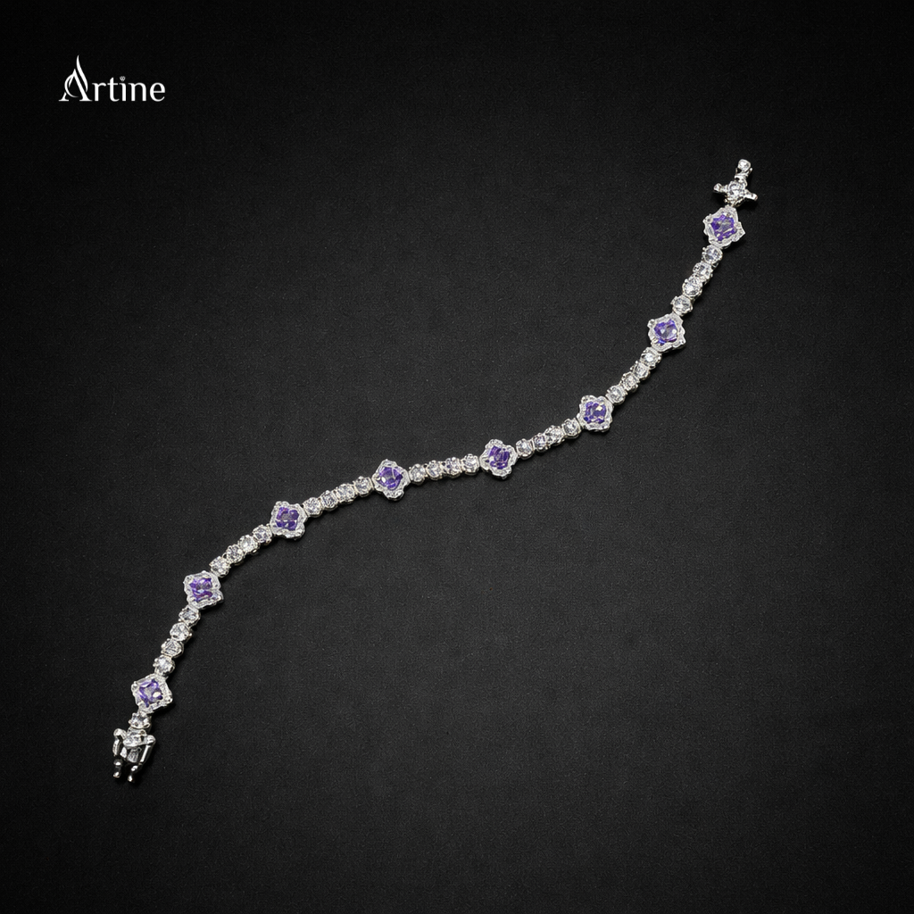 Lavender Halo Grace Bracelet