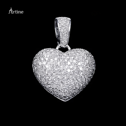 Iced Heart Pendant – Full Bling Luxury Charm