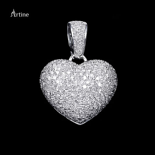 Iced Heart Pendant – Full Bling Luxury Charm