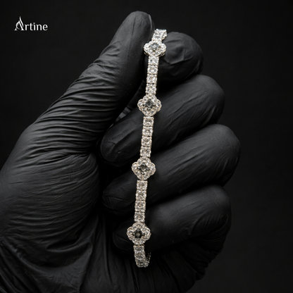 Midnight Blossom Diamond Bracelet