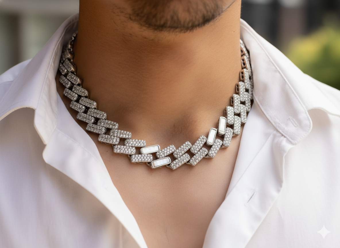 Trendy Silver Cuban Link Chain