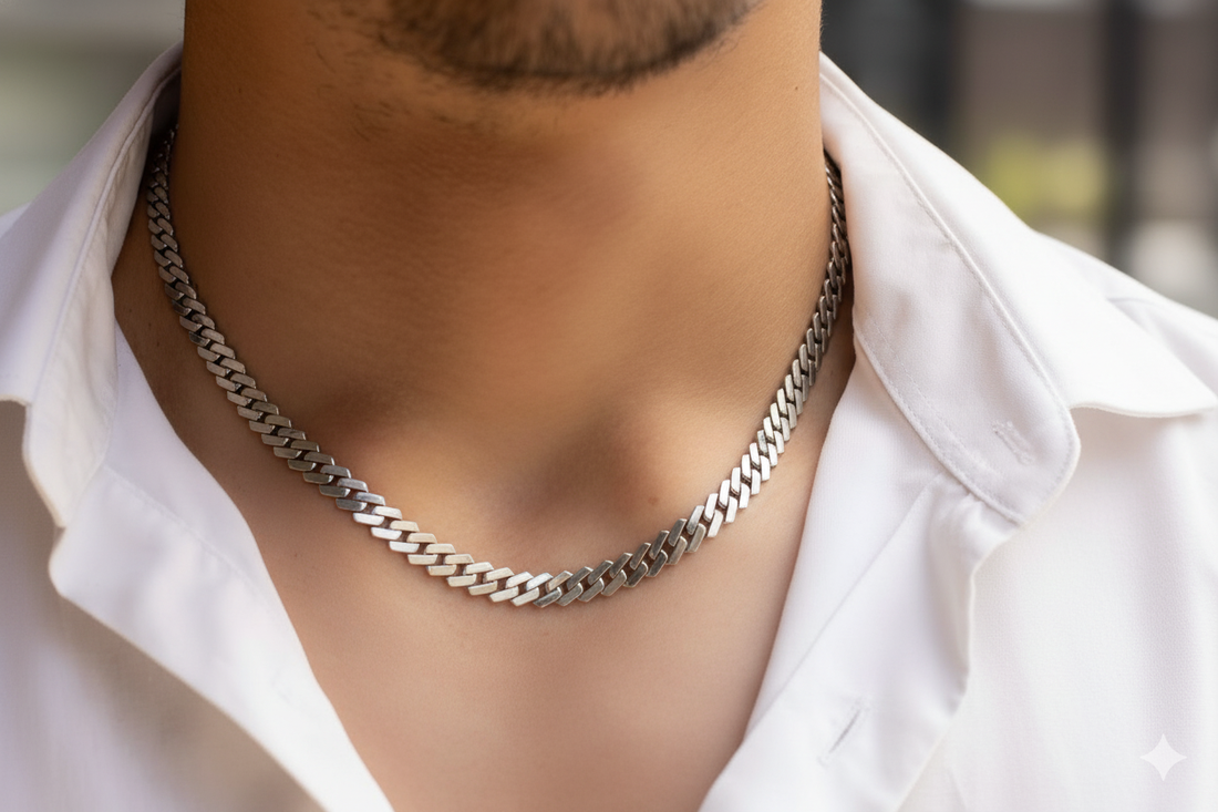 Classic Silver Cuban Link Chain