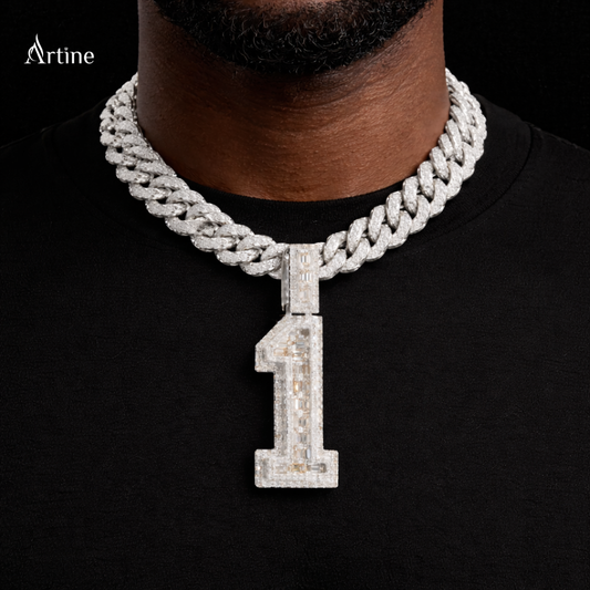 Chosen One Iced Number Pendant