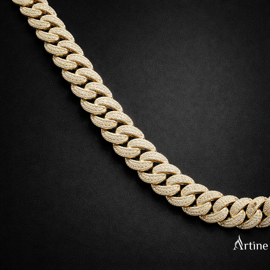 Heavy Iced Cuban Link Chain Necklace | 925 Sterling Silver Luxury Jewelry