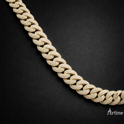Heavy Iced Cuban Link Chain Necklace | 925 Sterling Silver Luxury Jewelry