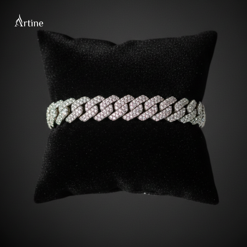 Iced Cuban Link Diamond Bracelet