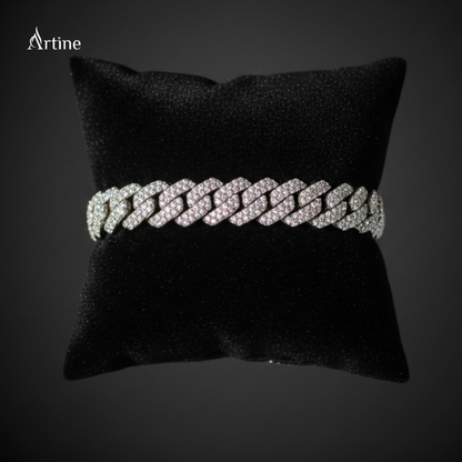 Iced Cuban Link Diamond Bracelet