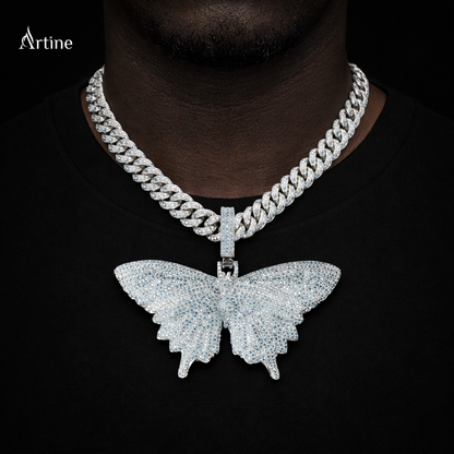 Arctic Lightning butterfly Pendant