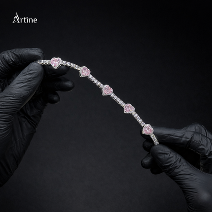Blush Heart Halo Bracelet