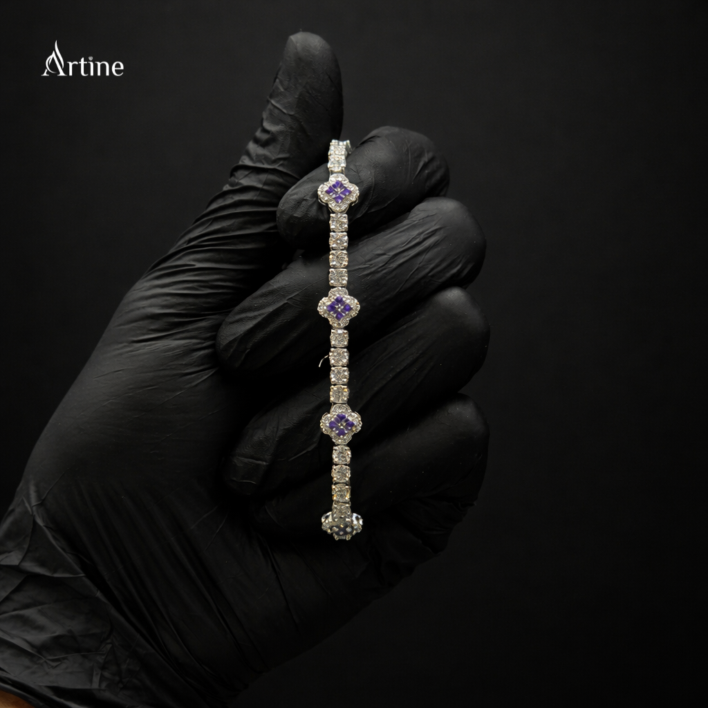 Lavender Halo Grace Bracelet