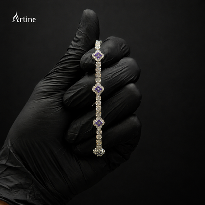 Lavender Halo Grace Bracelet