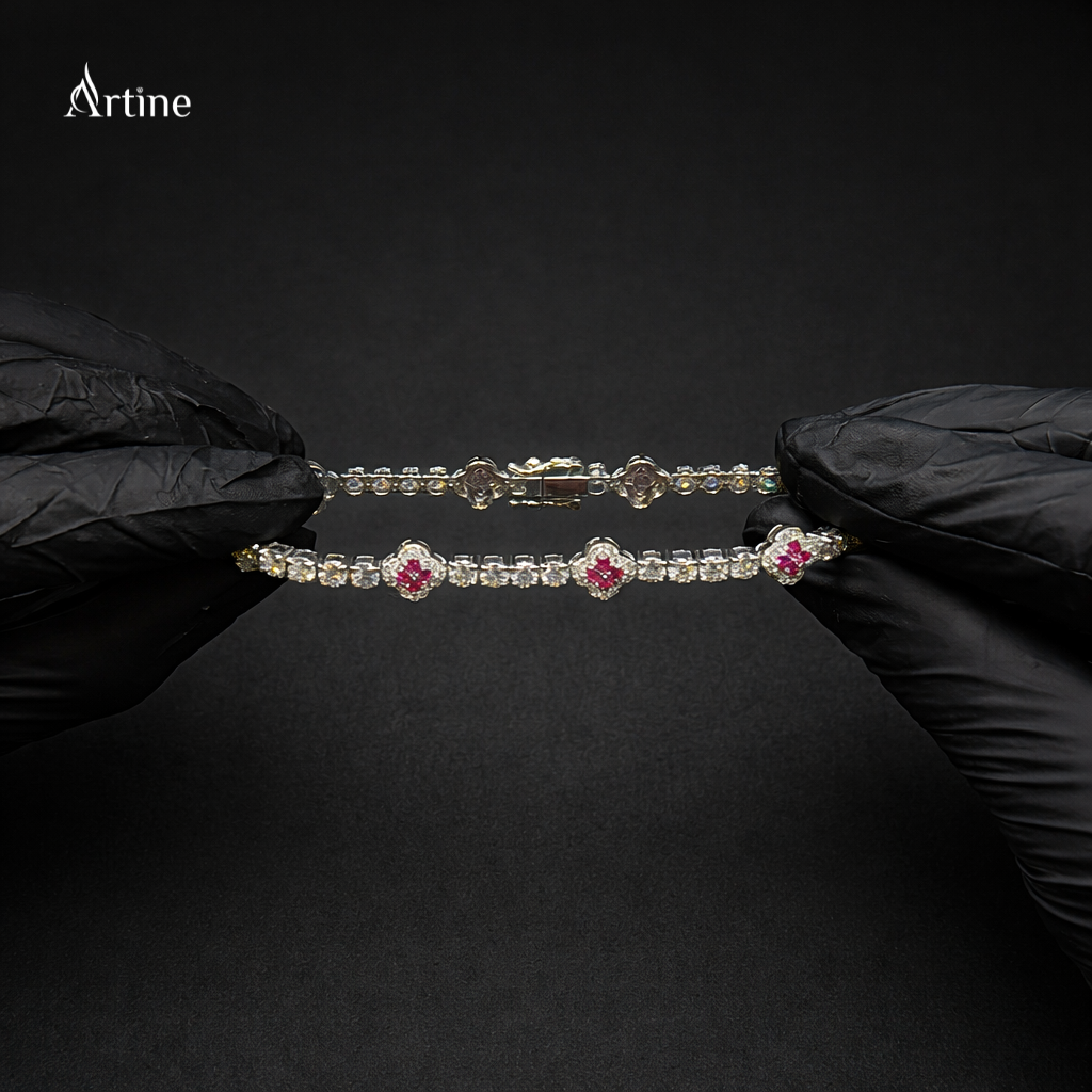 Rose Radiance Halo Bracelet