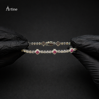 Rose Radiance Halo Bracelet