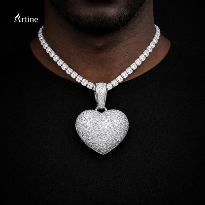 Iced Heart Pendant – Full Bling Luxury Charm