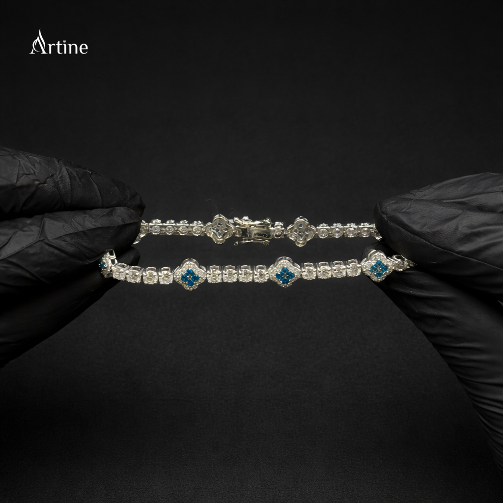 Sky Blue Halo Spark Bracelet