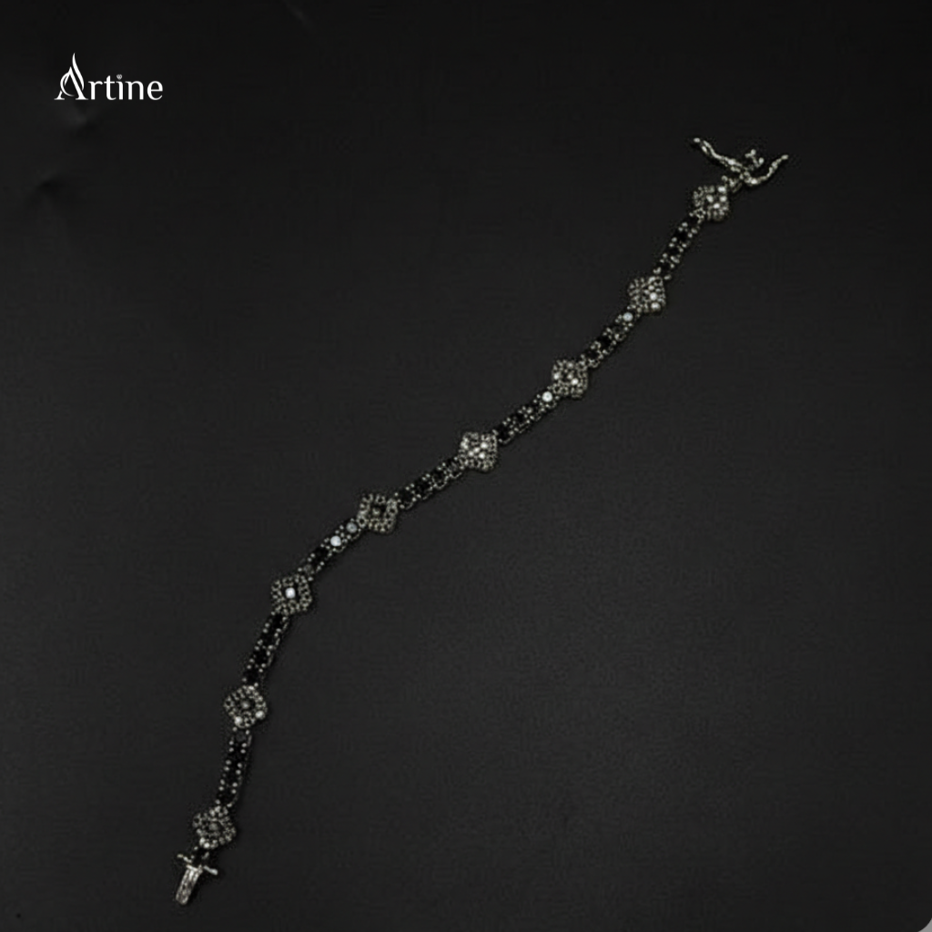 Midnight Noir Halo Bracelet