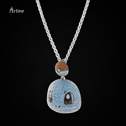 Iced Squirtle Dome Pendant – Poké Ball Drip Luxury Charm