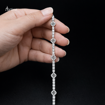 Midnight Blossom Diamond Bracelet