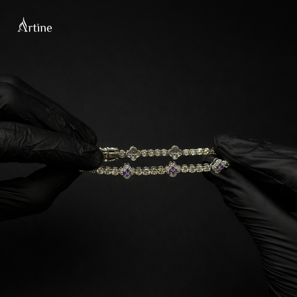 Lavender Halo Grace Bracelet