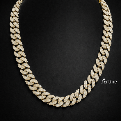 Heavy Iced Cuban Link Chain Necklace | 925 Sterling Silver Luxury Jewelry