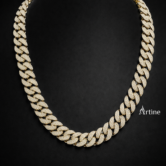 Heavy Iced Cuban Link Chain Necklace | 925 Sterling Silver Luxury Jewelry