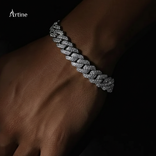 Iced Cuban Link Diamond Bracelet