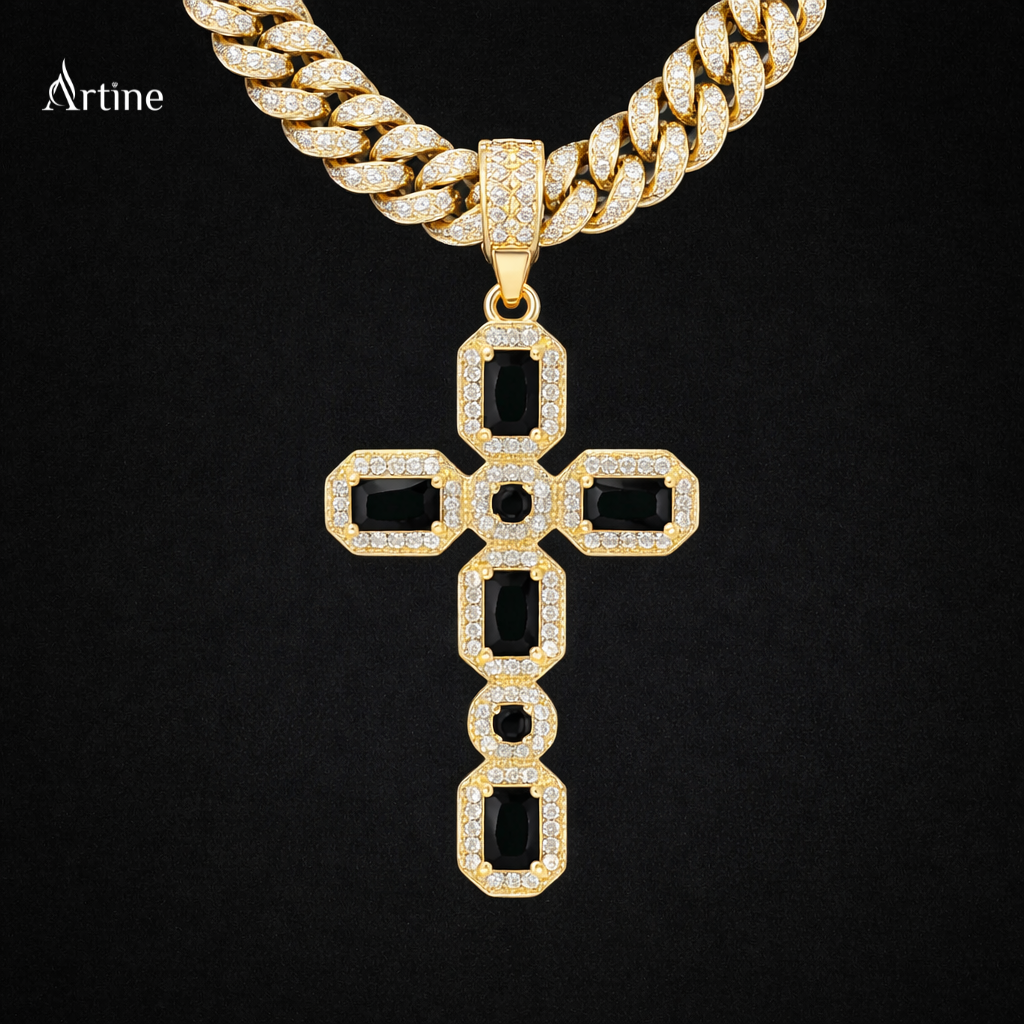 Midnight Royale Cross Pendant