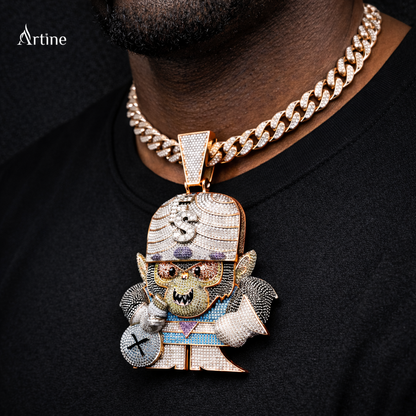 Iced Saint Money King Pendant