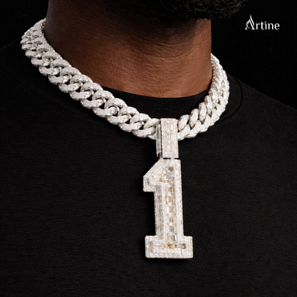 Chosen One Iced Number Pendant
