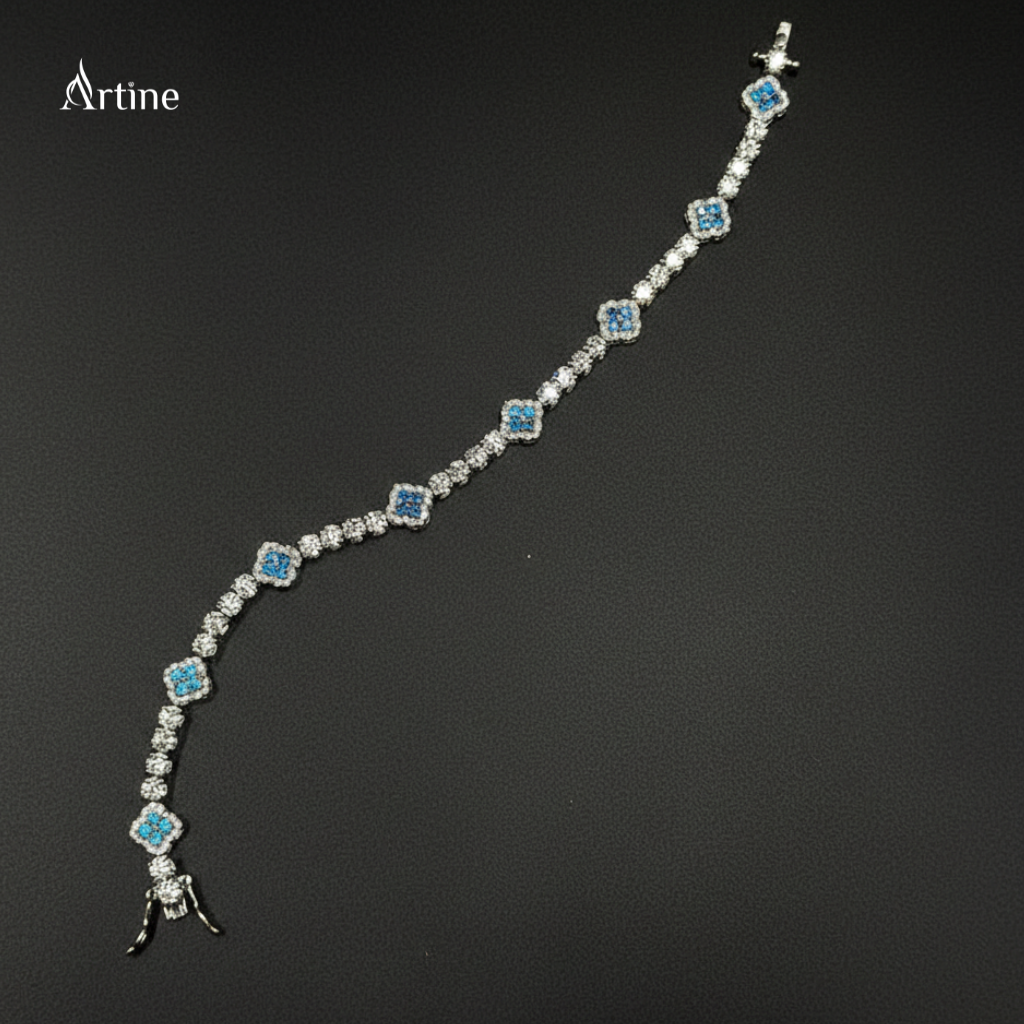 Sky Blue Halo Spark Bracelet
