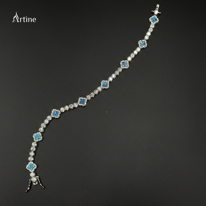 Sky Blue Halo Spark Bracelet