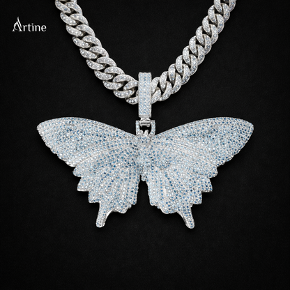 Arctic Lightning butterfly Pendant