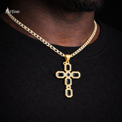 Midnight Royale Cross Pendant
